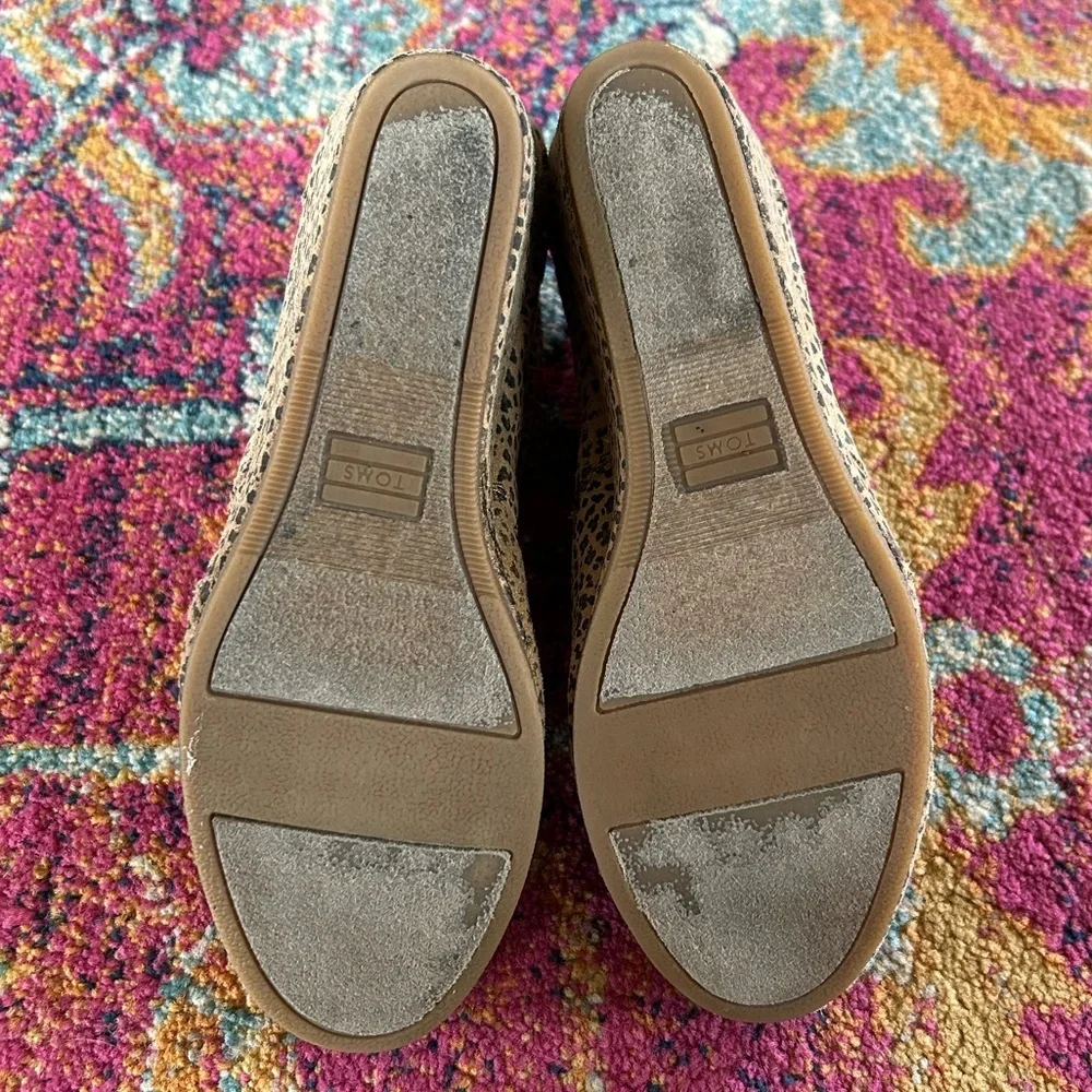 Toms | Women’s tan/black Kala Desert Cheetah Leopard Print Wedge laceup shoe 7.5